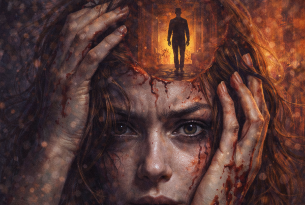 Portada de ebook Verdad en su cabeza con diseño profesional de thriller psicológico, suspense mental y estética oscura para publicación digital.