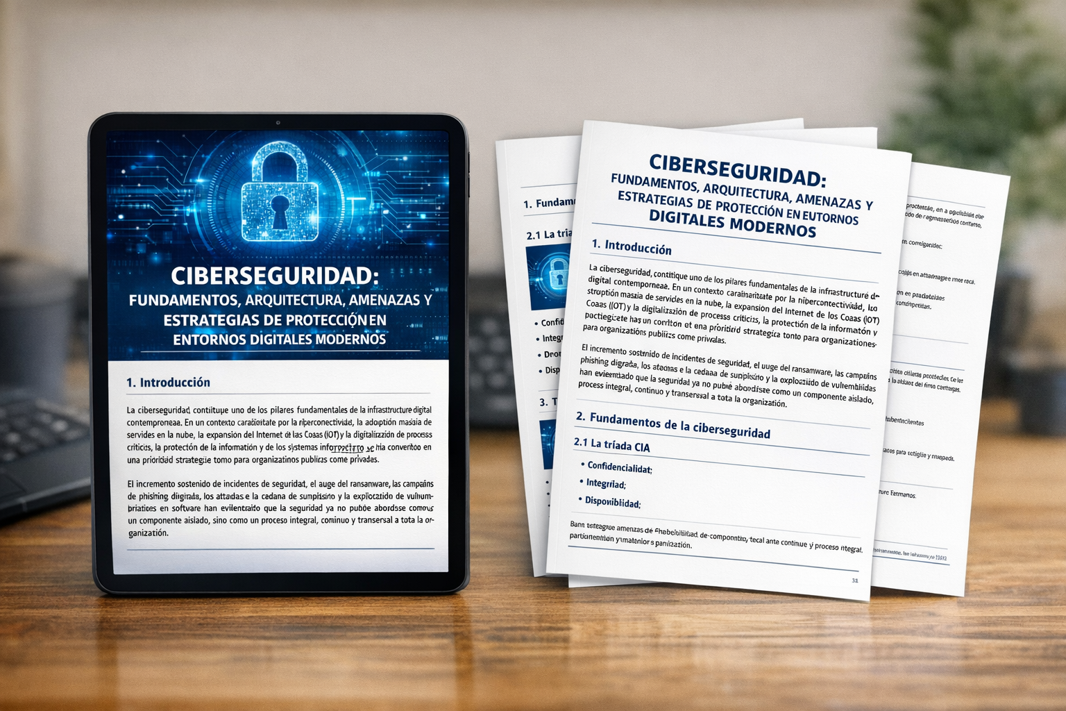 Mockup de traducción técnica español alemán aplicado a documentación de ingeniería y manuales técnicos con formato profesional.