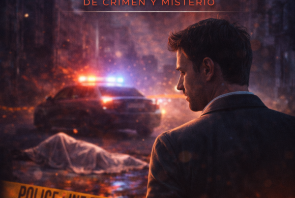 Portada de ebook El testigo silencioso con diseño profesional de crimen, misterio y suspense oscuro para publicación digital.