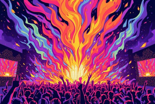 Portada de ebook de música electrónica y hip hop estilo Burn Down diseño moderno para lanzamiento digital y plataformas de streaming