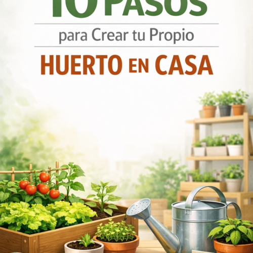 Guía 10 pasos para crear un cultivo en casa huerto urbano jardinería sostenible en hogar