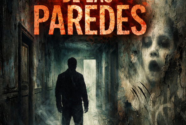 Portada de ebook El Eco de las Paredes terror psicológico diseño oscuro y atmósfera inquietante