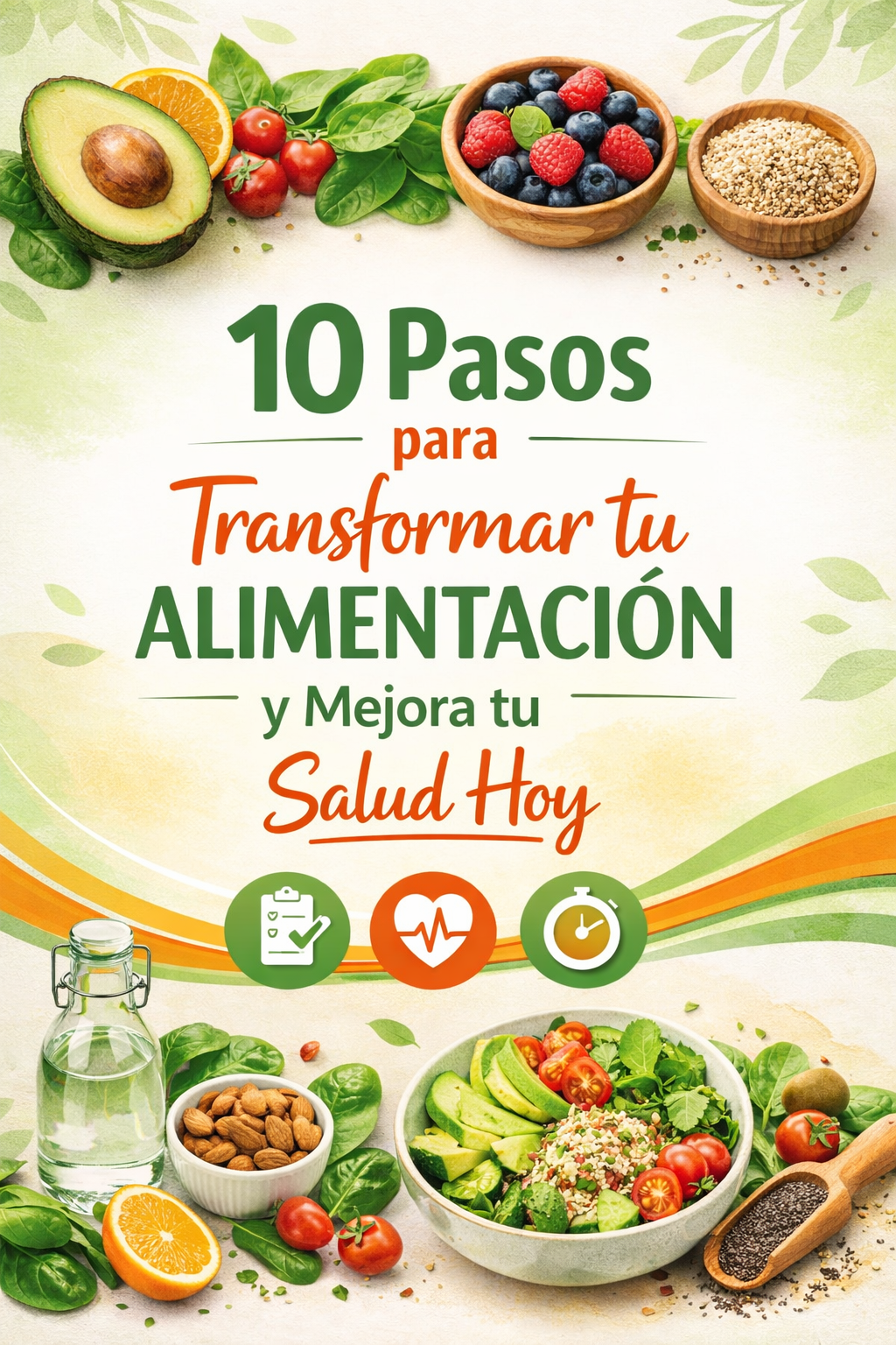 Guía de alimentación saludable lead magnet nutrición hábitos saludables bienestar ebook salud