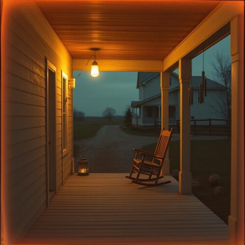 Cover art de country beat “Back When The Porch Light Burned”, instrumental emocional y cinematográfica para artistas y producción musical profesional