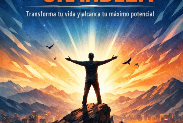 Portada del ebook Despierta tu Grandeza de desarrollo personal y motivación con diseño inspirador de superación y éxito