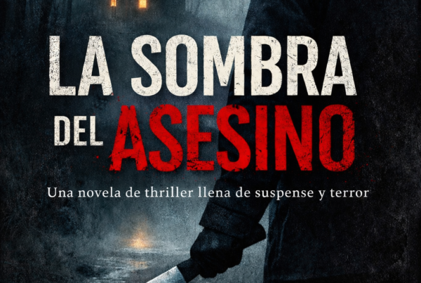 Portada de ebook thriller La sombra del asesino de Laura Martínez diseño profesional para Amazon Kindle