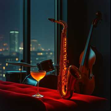 Chill pop electronic beat “Midnight Amber Glow” cover artwork para producción musical y artistas