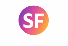 Logotipo SF minimalista diseño moderno con iniciales para marca personal o empresa profesional