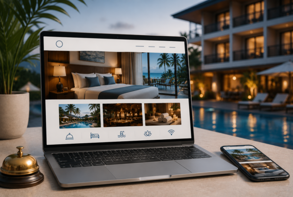 Diseño web profesional para hotel con sistema de reservas online y diseño responsive