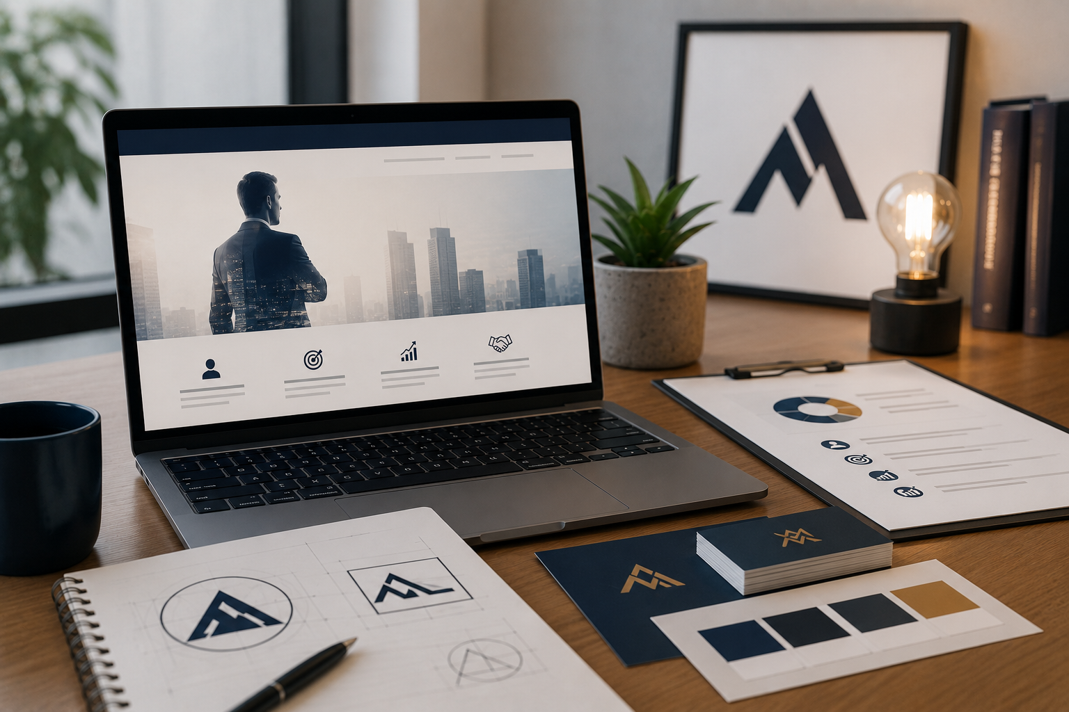 Marca personal para empresas con estrategia de branding, identidad visual y diseño web profesional