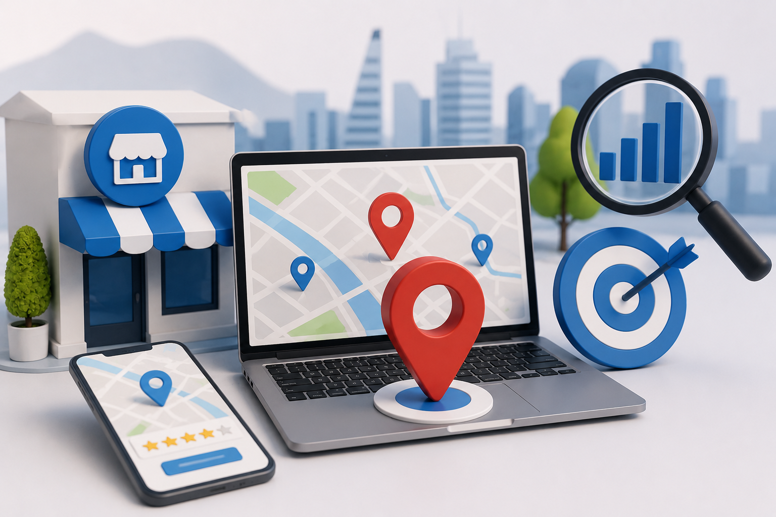 SEO local para empresas con Google Maps, posicionamiento local y optimización para negocios