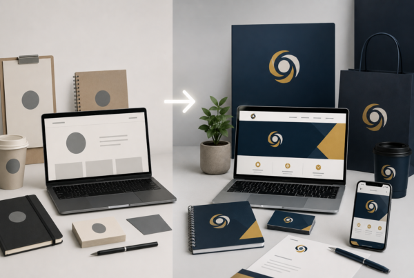 Rebranding para empresas con renovación de identidad corporativa y diseño web profesional