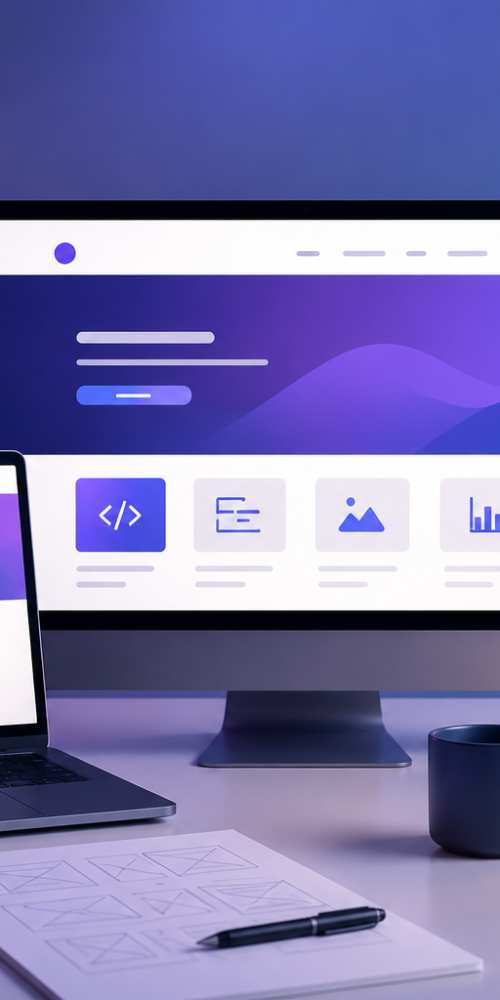 Diseño y desarrollo web moderno con diseño responsive y optimización SEO