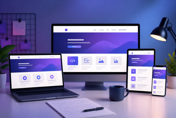 Diseño y desarrollo web moderno con diseño responsive y optimización SEO