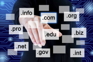Comparación de extensiones de dominio .com .es .net y .org