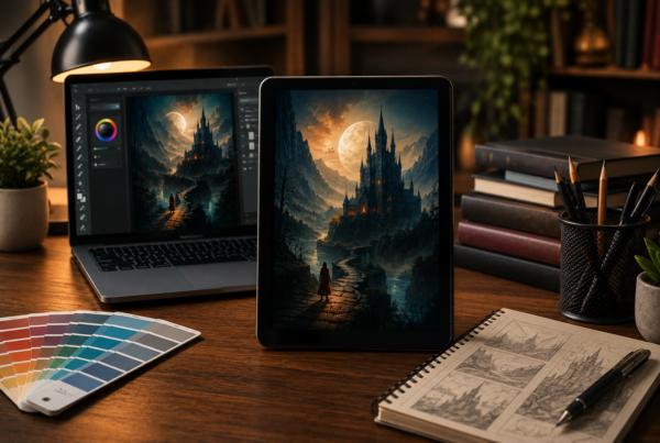 Diseño profesional de portada para Kindle y Amazon KDP con herramientas de diseño editorial